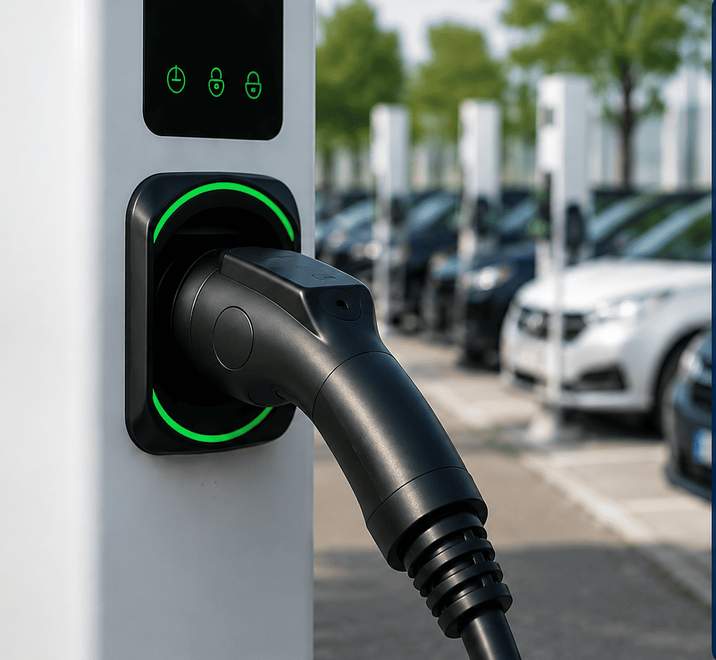 DC EV charging station maintained by Accord Solutions in Singapore